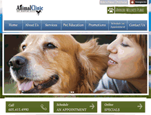 Tablet Screenshot of animalclinicrc.com